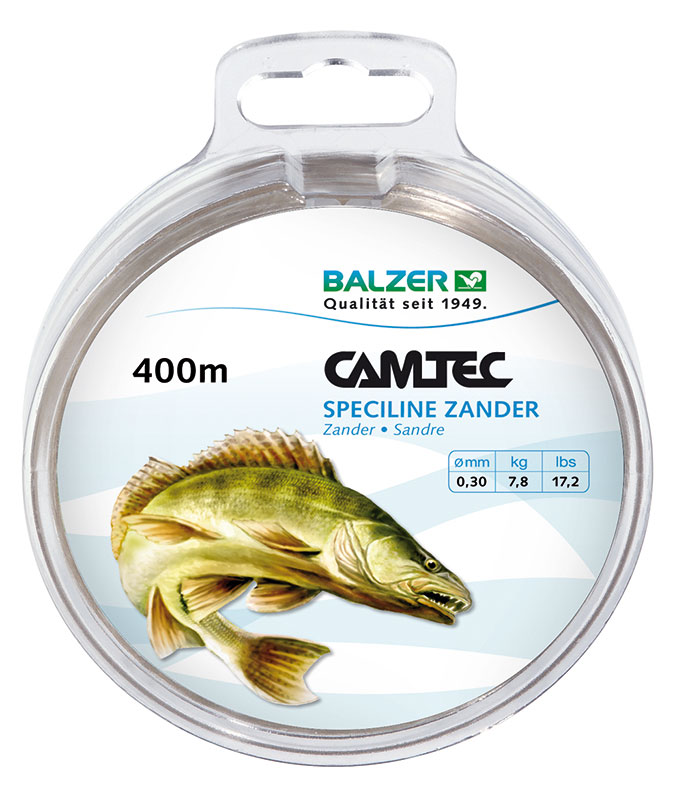 BALZER Camtec Zander 0,30mm 400m, monofile Angelschnur, mono line