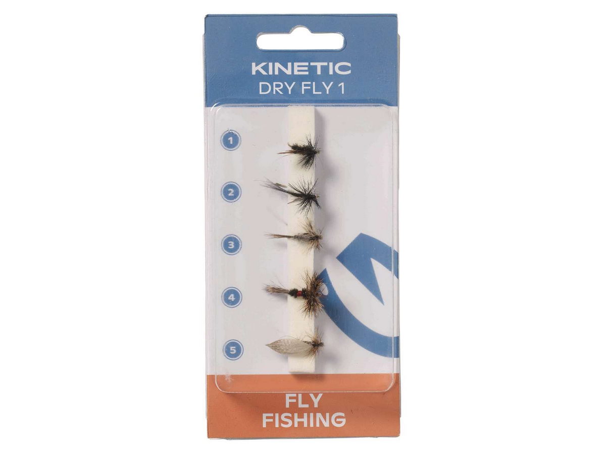 KINETIC Dry Flies 1 5st Trockenfliegensortiment