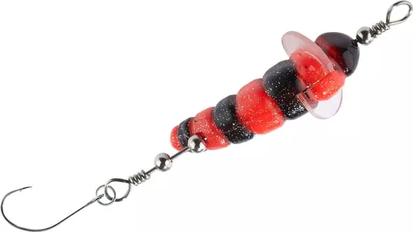 BALZER Trout Attack Killer Made mit Einzelhaken rot-schwarz, 4cm, 2