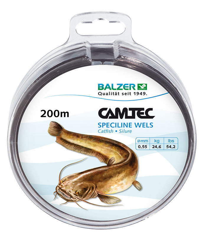 BALZER Camtec Wels 0,55mm 200m, monofile Angelschnur, mono line