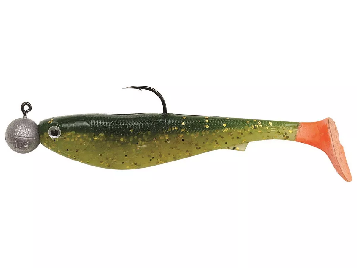 KINETIC Playboy R2F 90mm 12g Golden Frog 3st Gummifische Softbaits