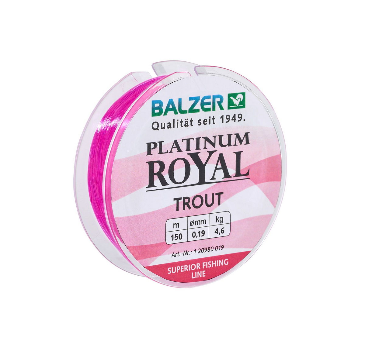 BALZER Platinum Royal Trout pink 150m 0,19mm