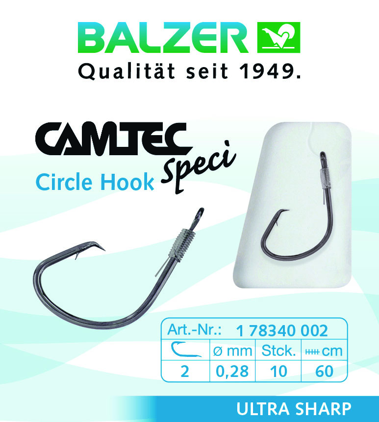 BALZER Camtec Circlehaken 60cm 8 Größe 6 10st