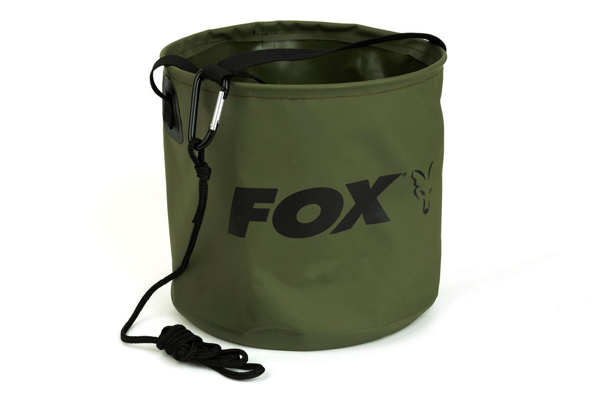 FOX Collapsable Large water bucket inc rope/clip