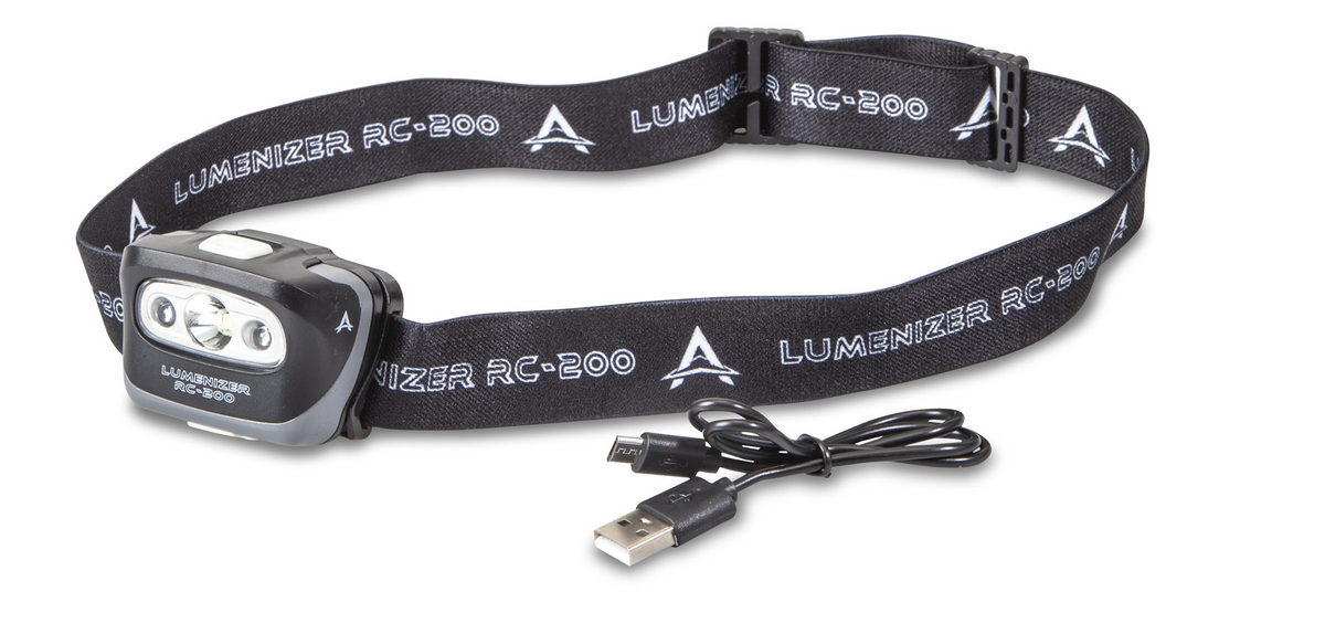 ANACONDA Lumenizer RC-200 Kopflampe mit USB-Anschluß und Akku