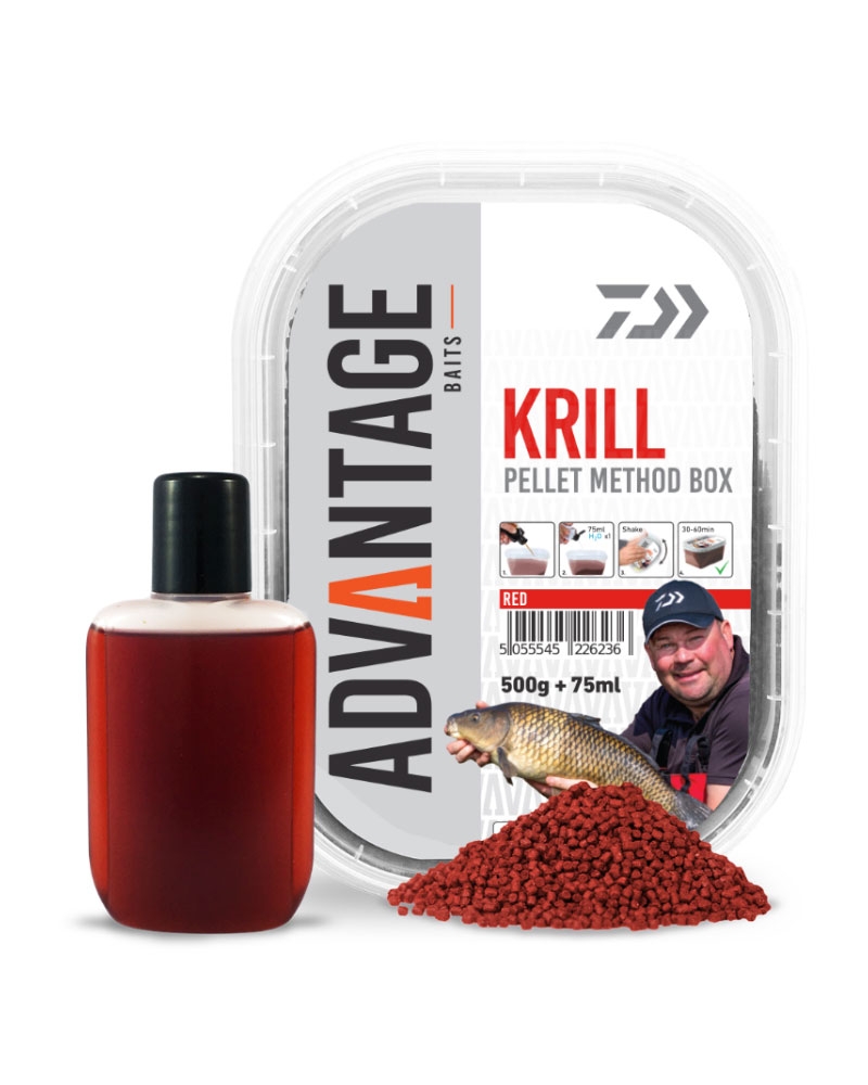 DAIWA Advantage Method Pellet Box krill pellet 500g|75ml