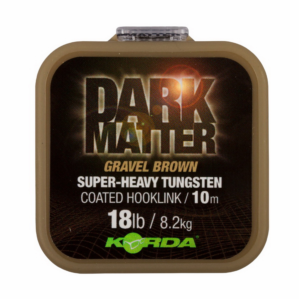 KORDA Dark Matter Tungsten Coated Braid Weed Green 25 lb 10 m